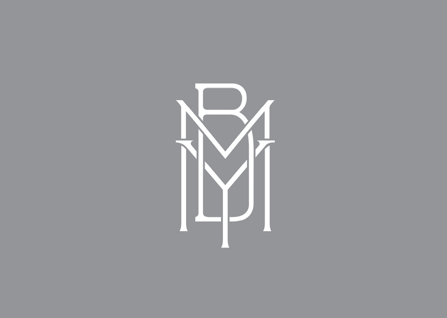  Monogram designed by Graphical House for Ayrshire based lace manufacturer MYB Textiles 