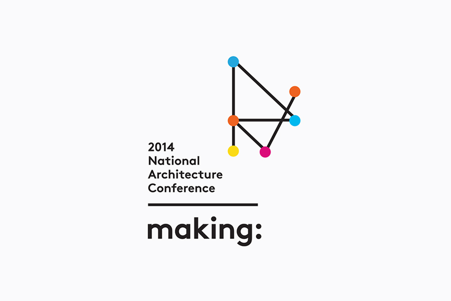 Logo designed by Garbett for the Australian Institute of Architects' 2014 conference Making