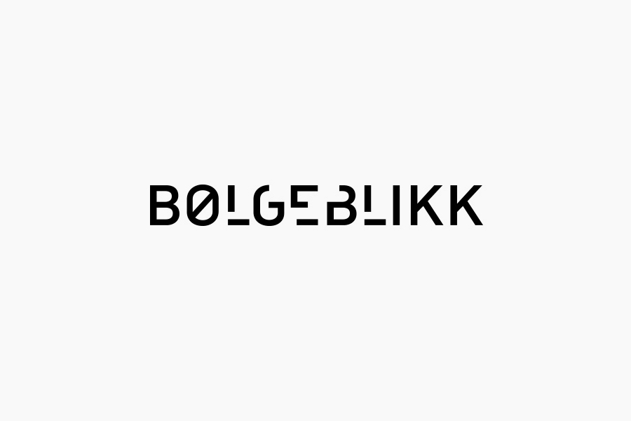Sans-serif logotype designed by Tank for architecture firm Bølgeblikk