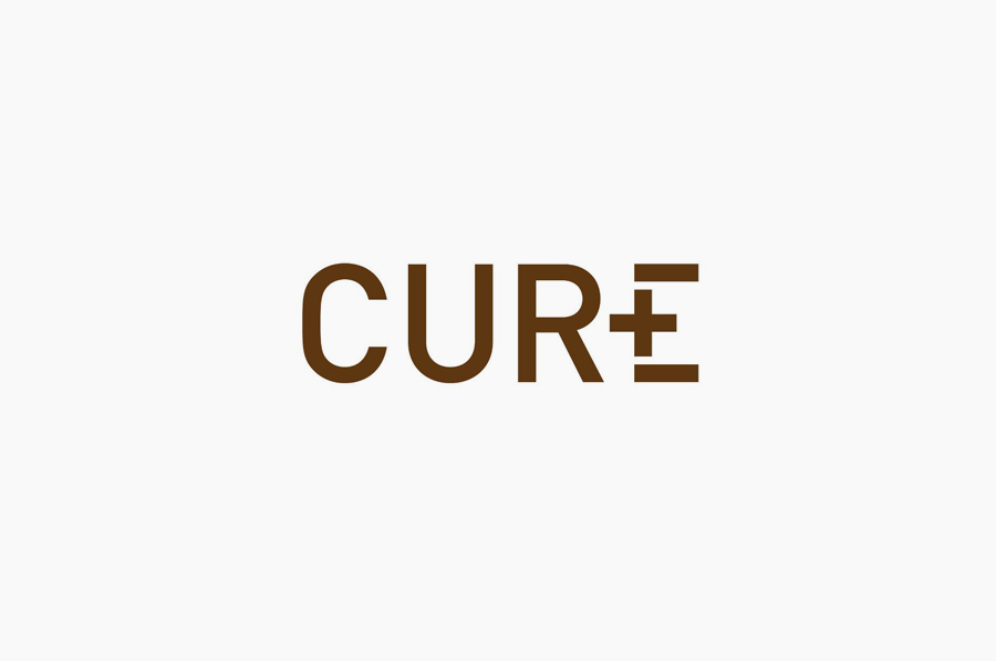 Logotype designed by Mucho for Californian based handcrafted body care company Cure