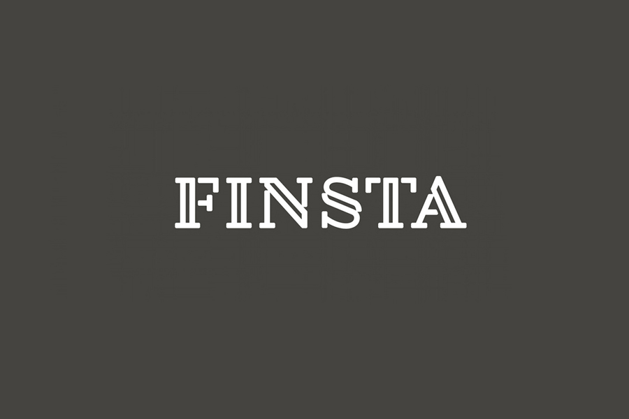 Logotype designed by Werklig for Finish law firm Finsta