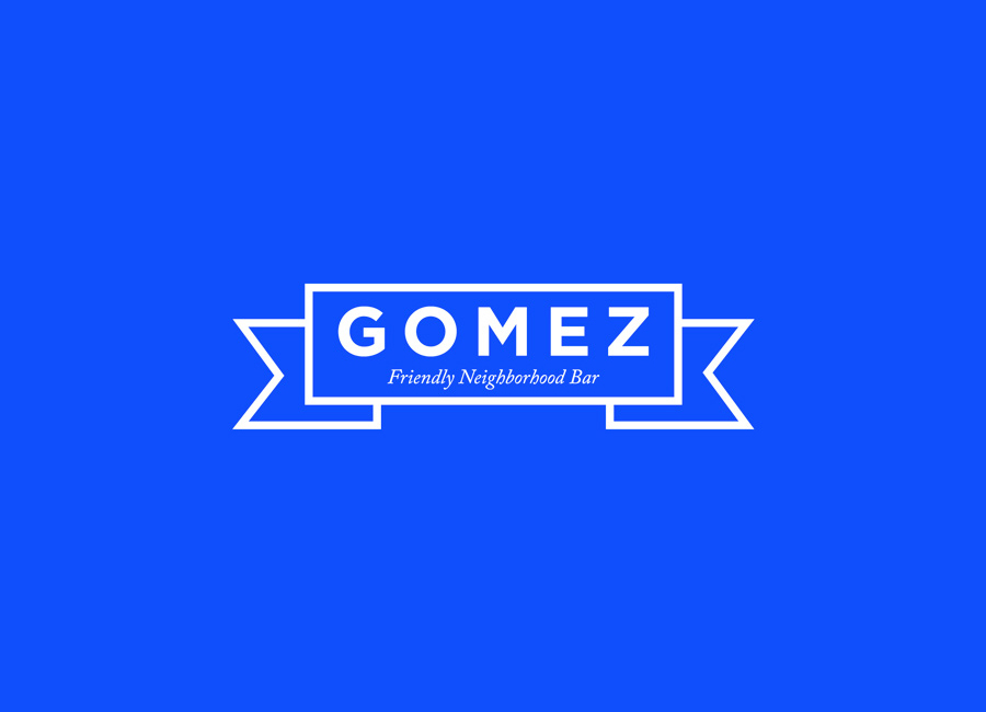 Logo design by Savvy for neighbourhood bar Gomez