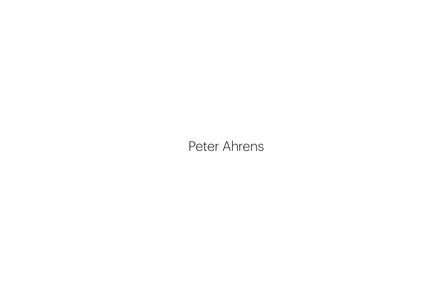 Logotype for photographer Peter Ahrens designed by Studio Jubilee