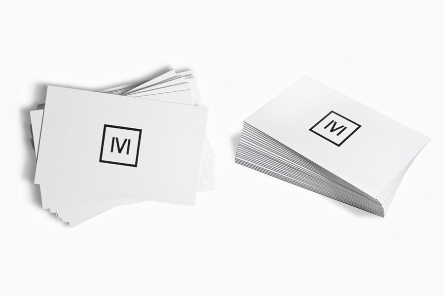 Logo and business card designed by Face for architect and studio founder Victor Martinez