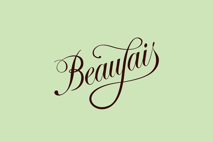 Logo designed by Parent for luxury lingerie brand Beaujais