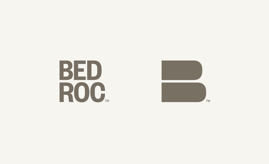 Logo for Tennessee-based technological consultancy firm Bed Roc designed by Perky Bros