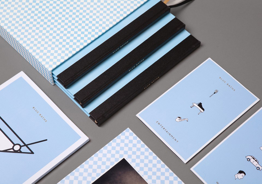 Print and iconography designed by Ryan Romanes for Blue Baths