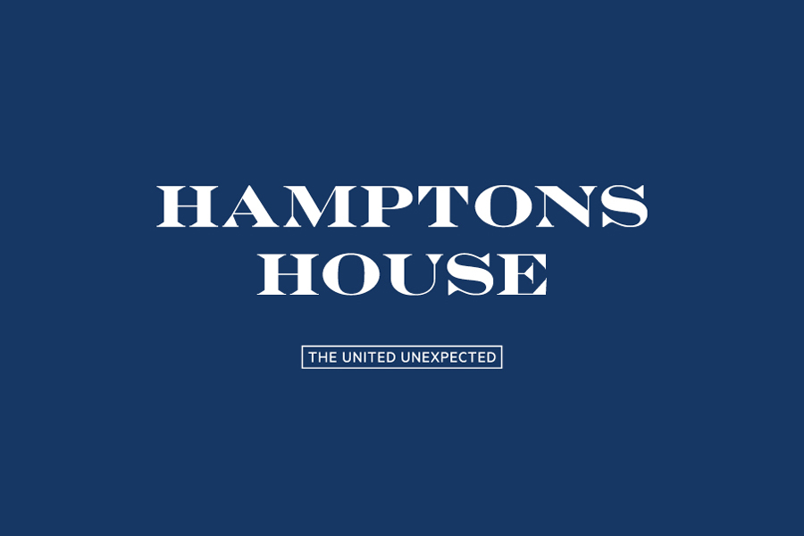 Logotype designed by Moffitt.Moffitt for Sydney furniture and homeware retailer Hamptons House