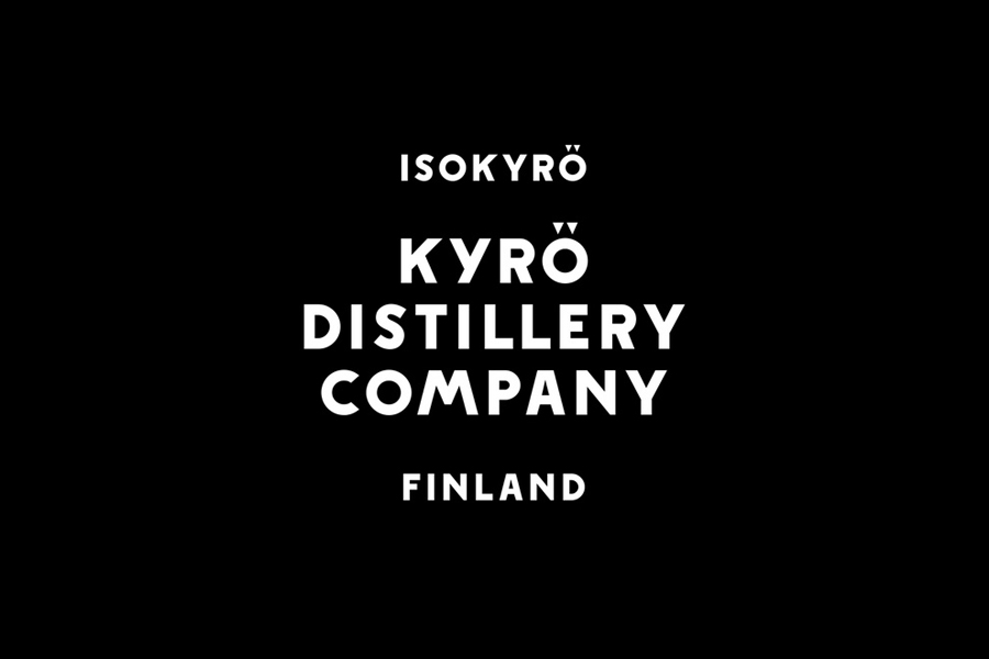 Logotype built from a custom typeface designed by Werklig for Kyrö Distillery Company
