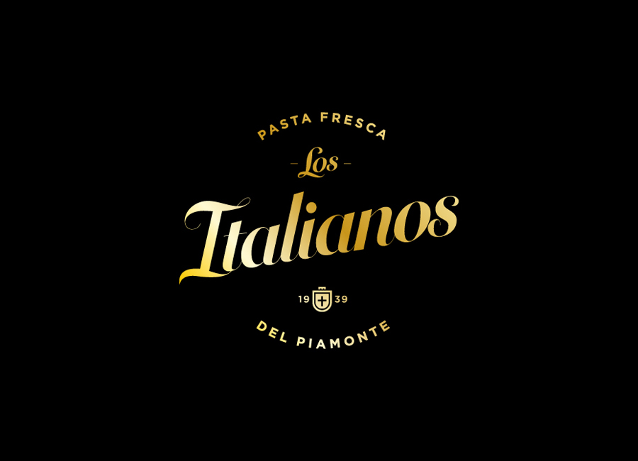 Logo designed by Huaman for Barcelona based traditional Italian food producer Los Italianos