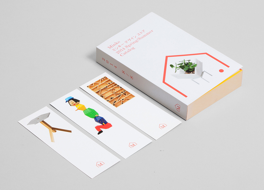 Digitally printed catalogue designed by Studio Lin for Minke Design Store