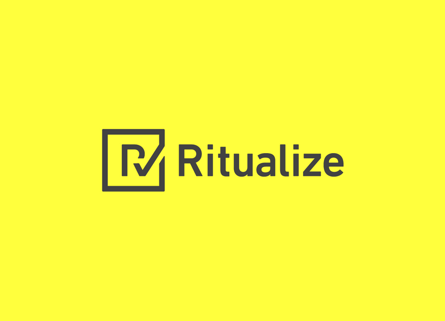 Logo and logotype designed by Shorthand for fitness and lifestyle app Ritualize