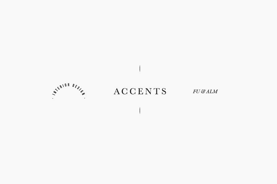 Logo designed by La Tortilleria for home furnishing retailer and interior design service Accents