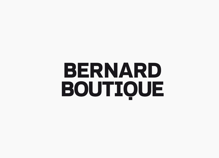 Logotype for fashion store Bernard Boutique designed by Bunch