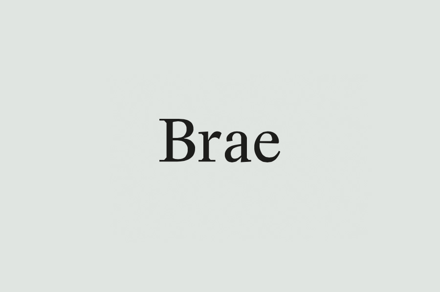 Logotype designed by Studio Round for restaurant Brae