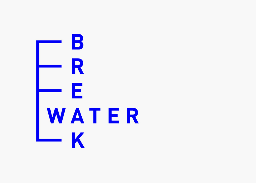 Logo design for Swedish marine cargo logistics company Breakwater designed by Lundgren+Lindqvist