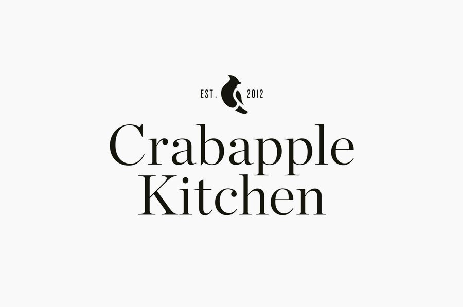 Logo design by Swear Words for Crabapple Kitchen 