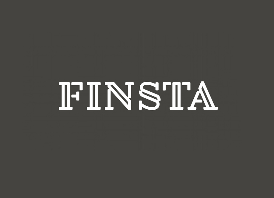 Logo designed by Werklig for Finish law firm Finsta