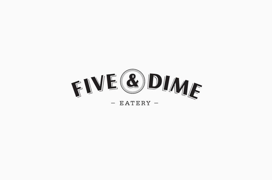 Logo design by Bravo Company for Five & Dime