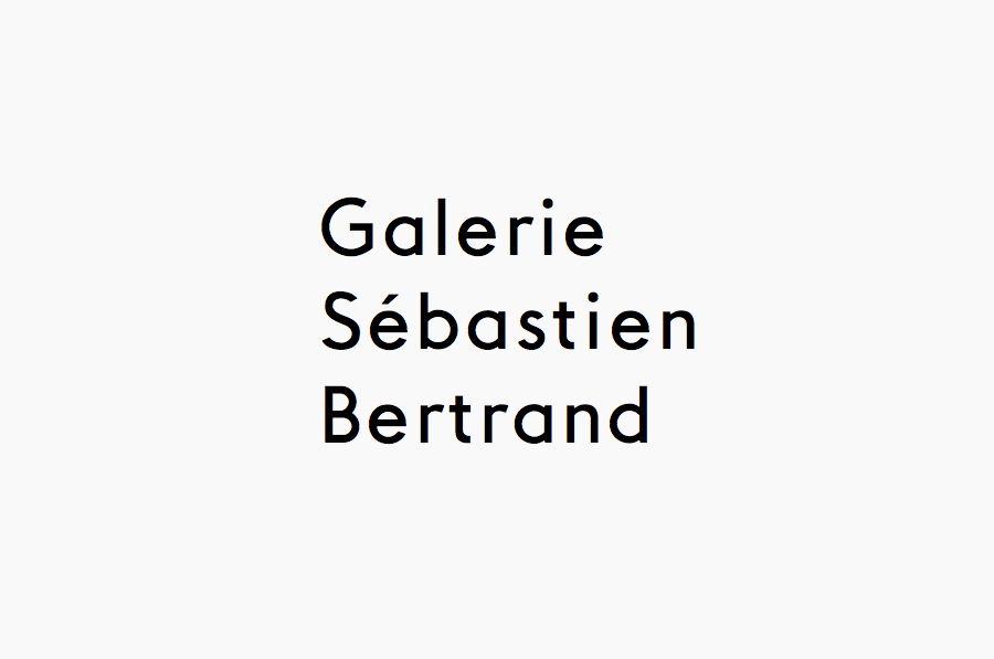 Logo designed by Neo Neo for Sébastien Bertrand contemporary art gallery