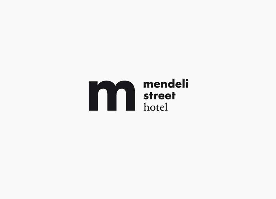 Logo created for Tel aviv hotel Mendeli Street designed by Koniak