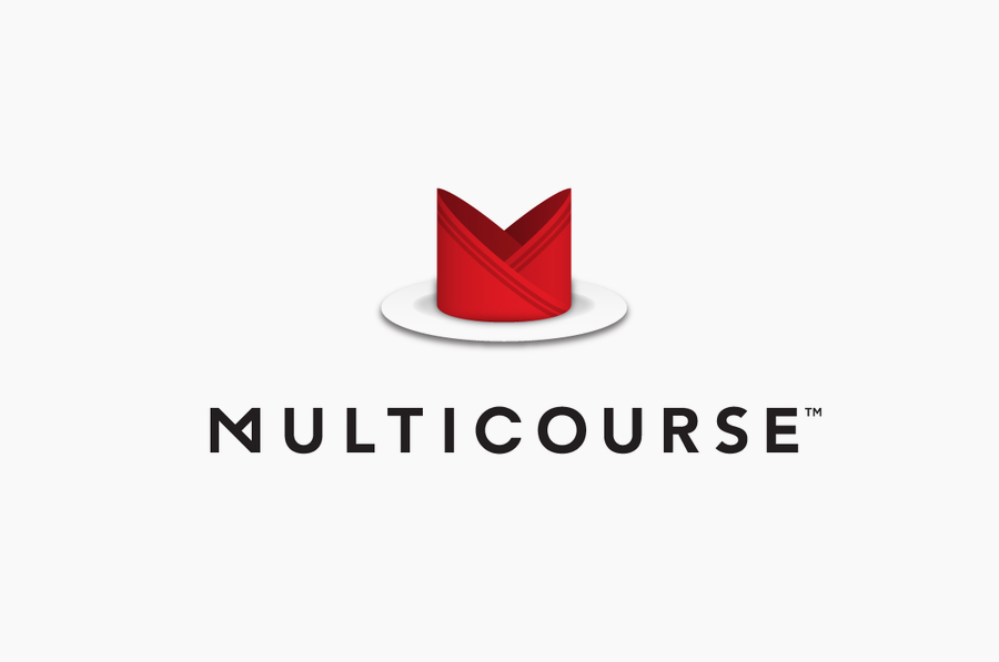 Logo for Multicourse designed by Bravo Company