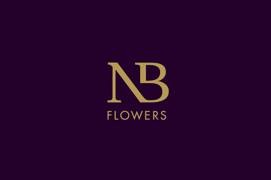 Logo design for florist NB Flowers by Karoshi