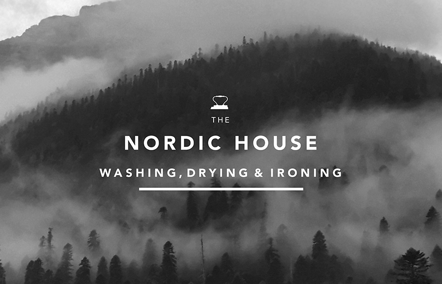 Logotype designed by Anagrama for dry cleaning shop Nordic House