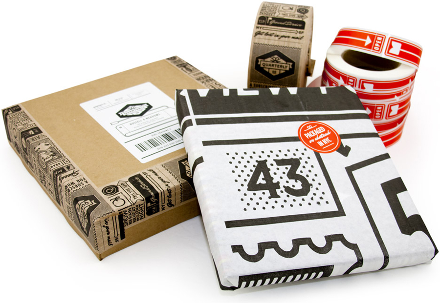 Branding and packaging designed by Oak for Quarterly Co.