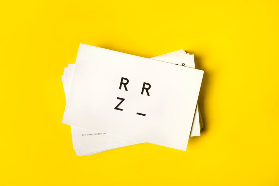 Logotype and business card by Moodley for Raiffeisen Rechenzentrum