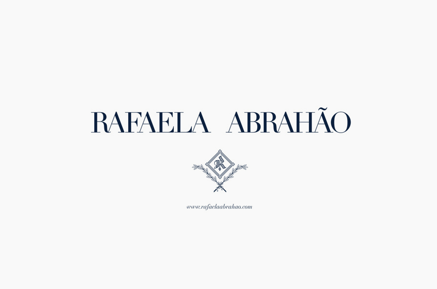 Logotype and monogram design by Br/Bauen for fashion blogger Rafaela Abrahão