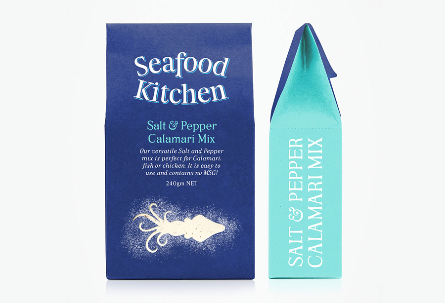 Packaging design by Co Partnership for Seafood Kitchen