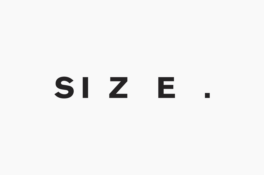 Sans-serif logotype designed by Face for record label Size.