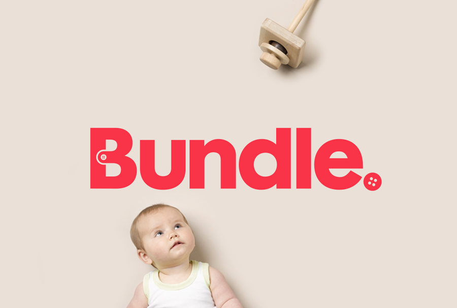 Logo designed by The Company You Keep for curated mum-to-be hospital bag service Bundle