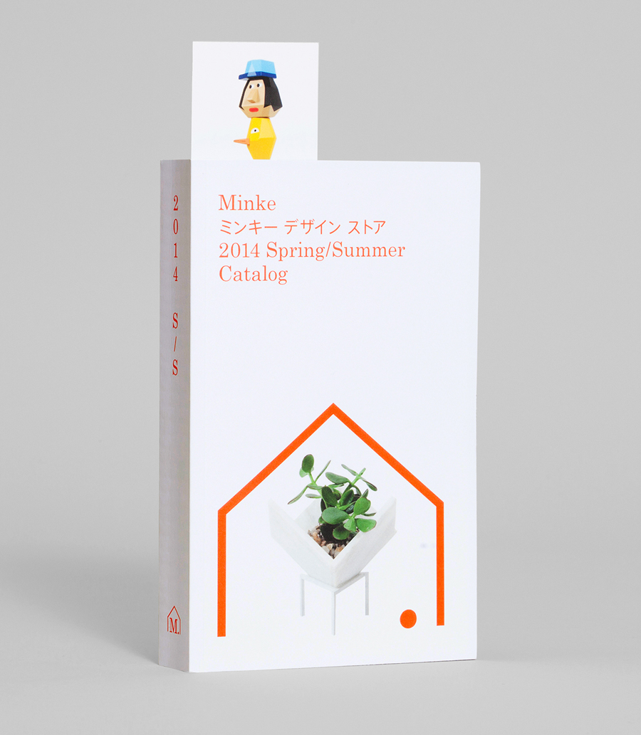 Digitally printed catalogue designed by Studio Lin for Minke Design Store