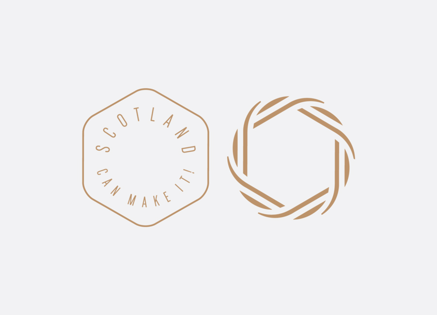 Logos for Commonwealth Games souvenir range Scotland Can Make It! by Graphical House