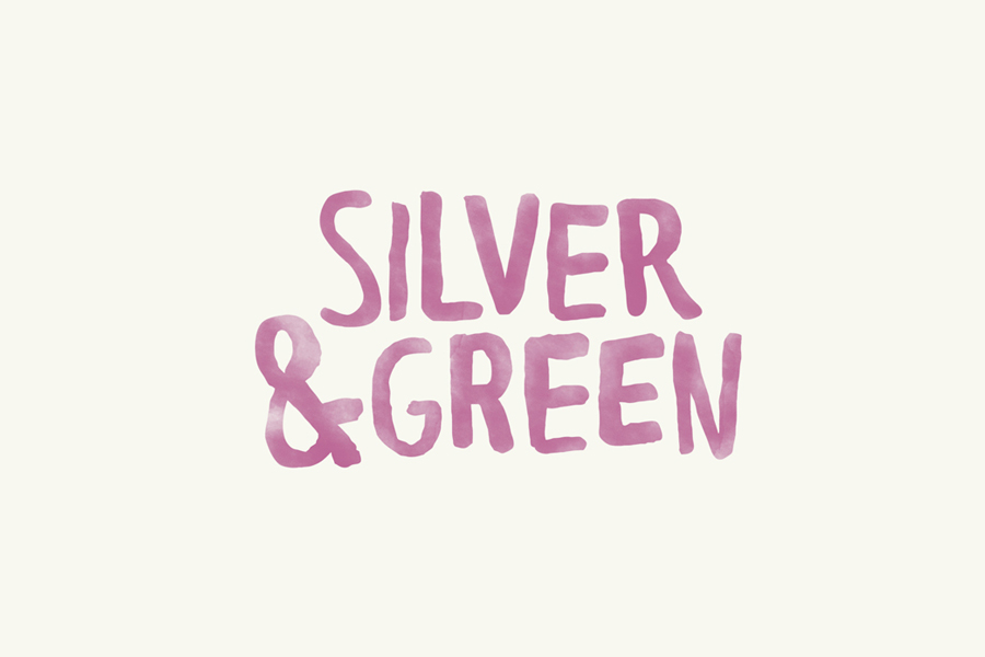 Hand written logotype designed by Salad Creative for UK based Mediterranean delicacy producer, importer and wholesaler Silver & Green