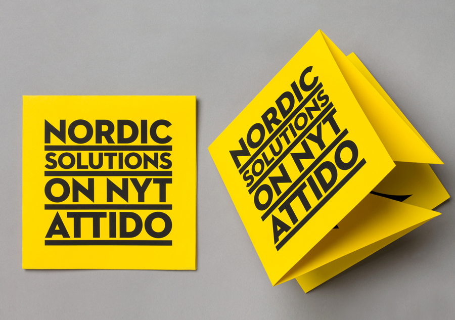 Print designed by Bond for Finnish information system development and optimisation company Attido