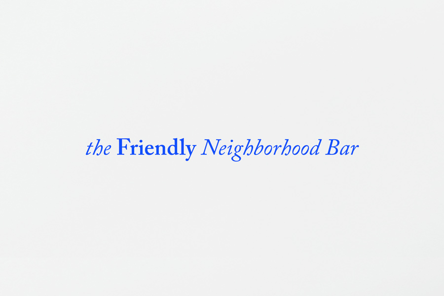 Strapline by Savvy for neighbourhood bar Gomez