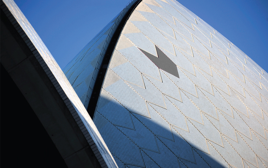 Logo inspiration drawn from Sydney Opera House’s tiles