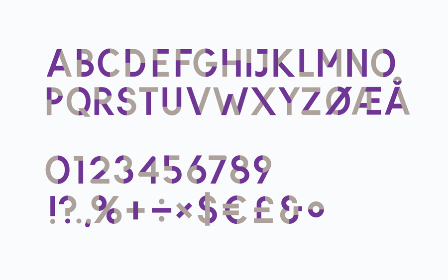 Typeface designed by Heydays for Norwegian accounting and consultant firm Intu
