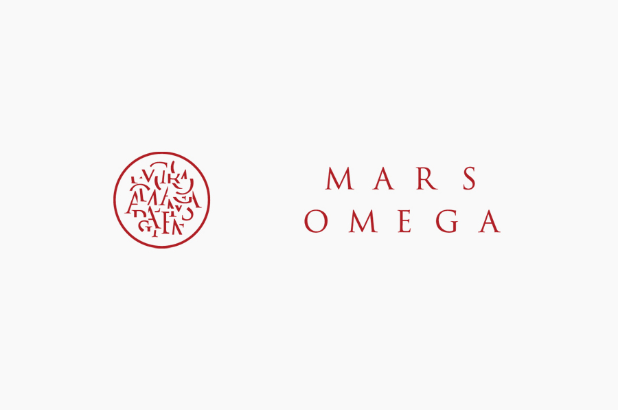 Logo for London-based information gathering consultancy Mars Omega designed by Igloo
