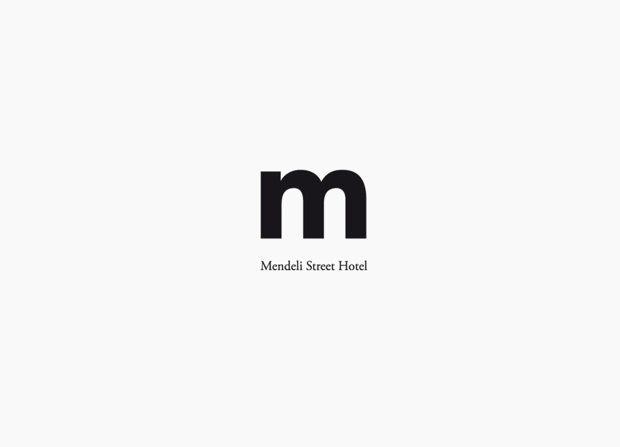 Logo created for Tel aviv hotel Mendeli Street designed by Koniak