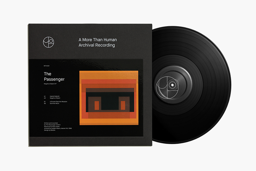 Logo and record label design featuring artwork from Joseph Albers for Canadian record label More Than Human