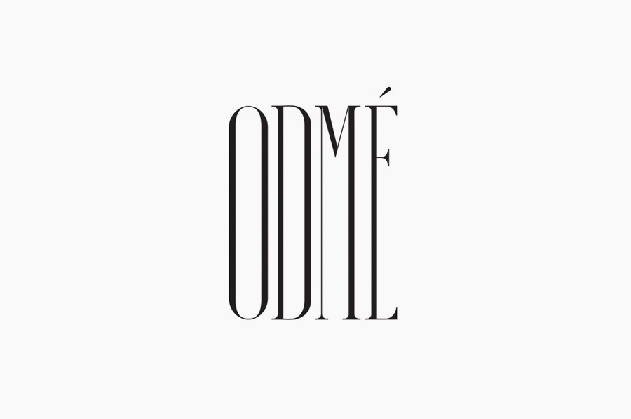 Condensed serif logotype designed by Two Times Elliott for Paris accessory brand Odmé