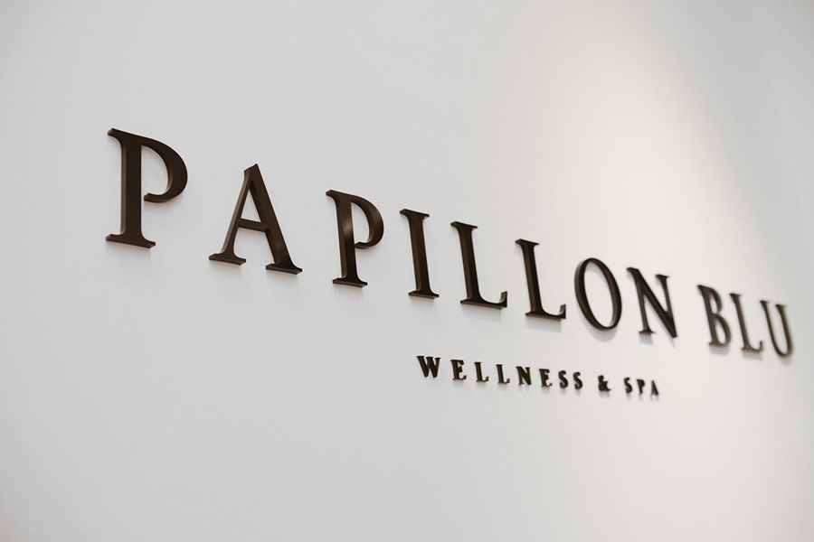 Logotype designed by Sciencewerk for Indonesian spa Papillon Blu