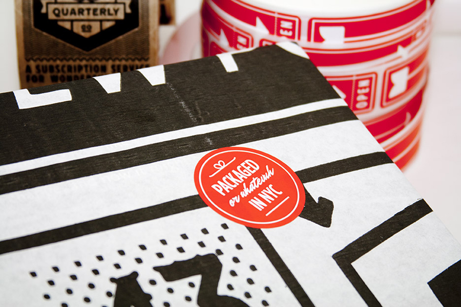 Branding and packaging designed by Oak for Quarterly Co.