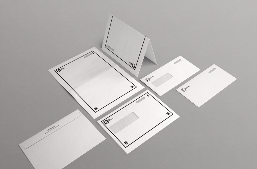 Logo and stationery design by Bleed for Norway's national touring theatre Riksteatret