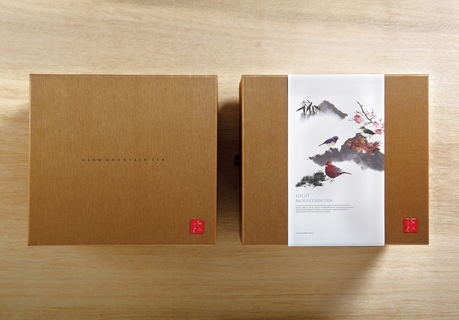 Packaging design for Taiwan High Mountain Tea created by Victor Design