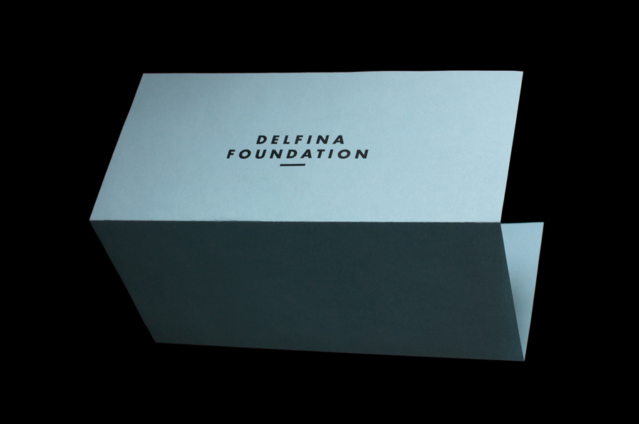 Logo and headed paper designed by Spin for creative exchange and artistic development network Delfina Foundation